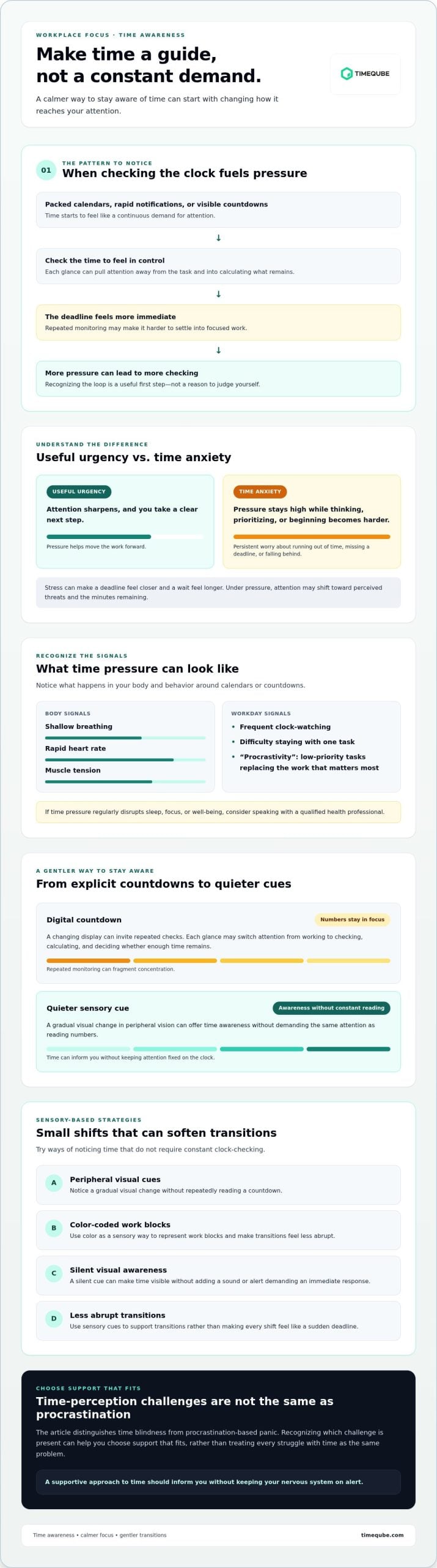 Reducing Time Anxiety: Sensory Guide to Focus